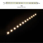 Μπαρα LED Αλουμινίου 30cm 24VDC 3W 12LED 120° Θερμό ΙP65