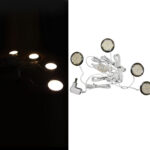 Σποτ Σετ 4 Τεμαχια IP65 Επιτοιχα 230V 6LED Θερμό