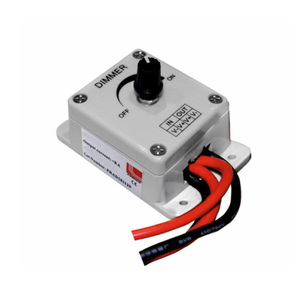 Ντίμερ Επιτ. Χειροκ. για Ταινία LED Μονοχ. 12VDC192W/24VDC384W 16A
