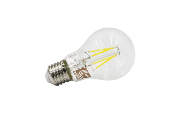 LED Λάμπα COG Αχλάδι Διάφανο Ε27 4W 230V Θερμό 2800K