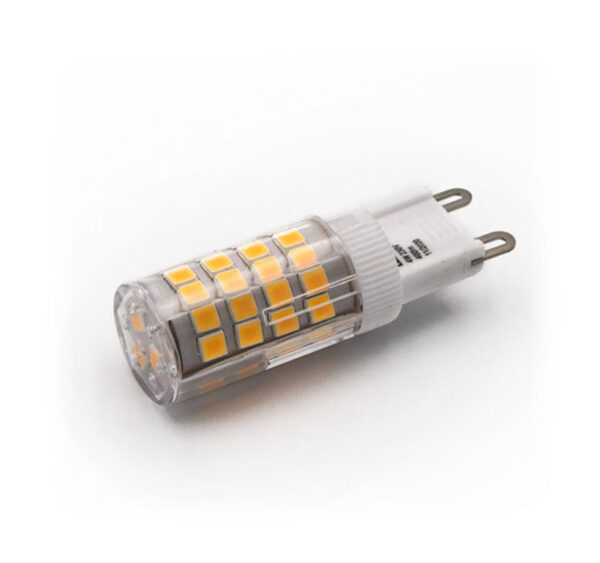 LED Λάμπα SMD Κεραμικό G9 4W 230VAC Διαφανή Θερμό 3000Κ