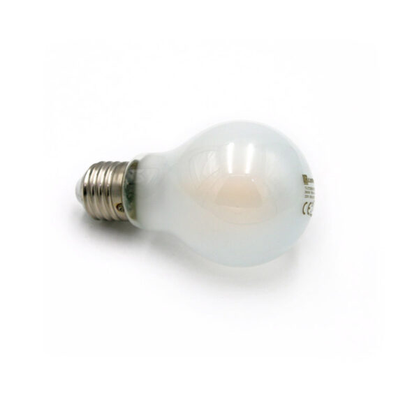 LED Λάμπα COG Αχλάδι Ματ Ε27 6W Ντιμαριζόμενη Ψυχρό 5800K