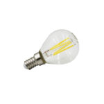 LED Λάμπα COG Σφαιρικό Διάφανο Ε14 4W 230V Θερμό 2800K