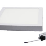 LED Φωτιστικό Οροφής Αλουμινίου Τετράγωνο 24W 6300K Λευκό