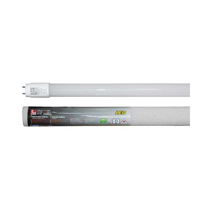 0 LED Λάμπα T8 150cm 24W 230V Διπλής Τροφοδοσίας Θερμό 3000K - Image 1