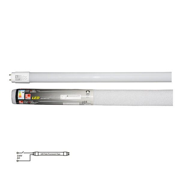 LED Λάμπα T8 150cm 24W 230V Μονής Τροφοδοσίας Λευκό 4000K