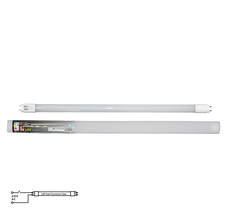 0 LED Λάμπα T8 60cm 9W 230V Μονής Τροφοδοσίας Ψυχρό 6500K - Image 1