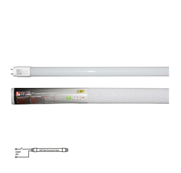 LED Λάμπα T8 150cm 24W 230V Μονής Τροφοδοσίας Ψυχρό 6500K