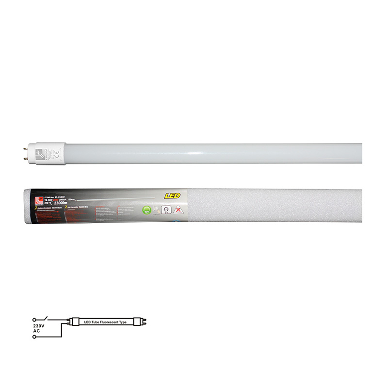 0 LED Λάμπα T8 150cm 24W 230V Μονής Τροφοδοσίας Ψυχρό 6500K - Image 1