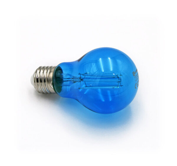 LED Λάμπα COG Αχλάδι Ε27 6W 230V Μπλε