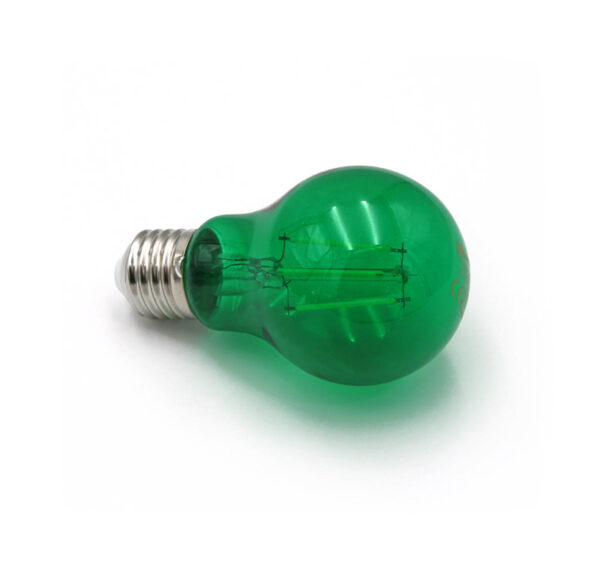 LED Λάμπα COG Αχλάδι Ε27 6W 230V Πράσινο