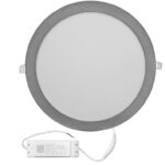 LED Φωτιστικό Ψευδοροφής Αλουμινίου Στρογγυλό 30W 3000K 120° Ασημί
