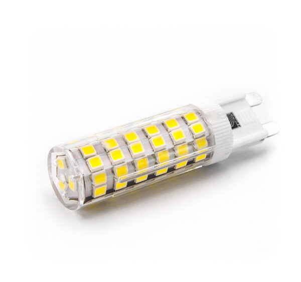 LED Λάμπα SMD Κεραμικό G9 5W 230VAC Διαφανή Θερμό 3000Κ
