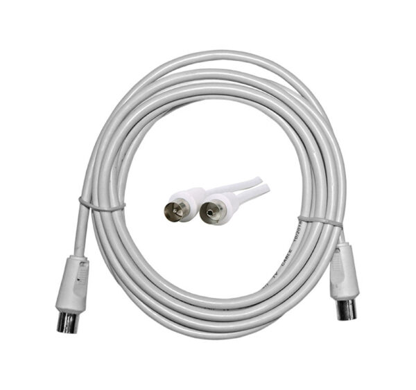 Καλώδιο TV Προέκταση ΑΡΣΕΝIKO σε ΘΗΛYKO 1.5m Λευκό (COAXIAL)