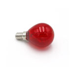 LED Λάμπα COG Σφαιρικό Ε14 2W 230V Κόκκινο