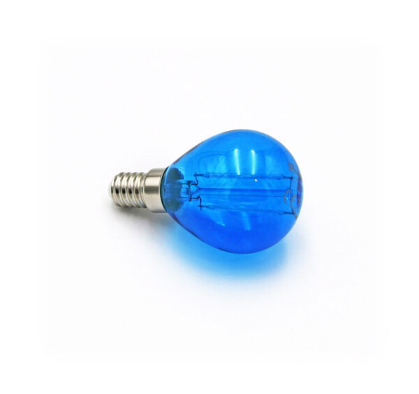 LED Λάμπα COG Σφαιρικό Ε14 2W 230V Μπλε