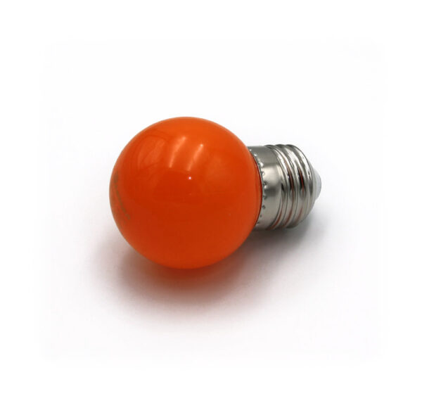 LED Λάμπα Σφαιρικό Ε27 2W 230V Πορτοκαλί