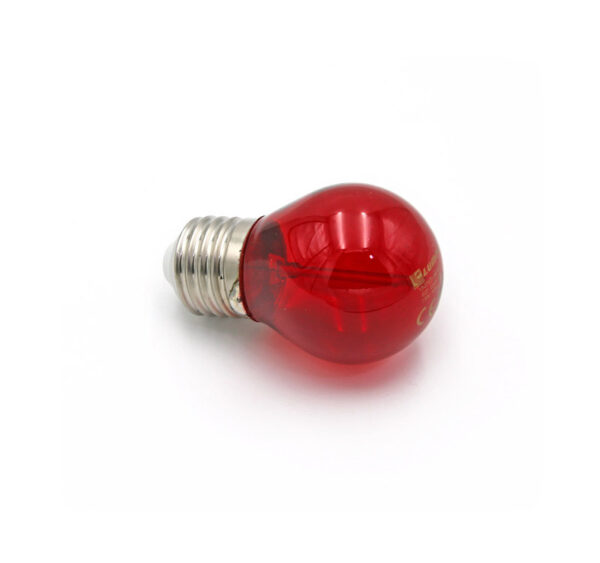LED Λάμπα COG Σφαιρικό Ε27 2W 230V Κόκκινο