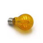 LED Λάμπα COG Αχλάδι Ε27 6W 230V Πορτοκαλί