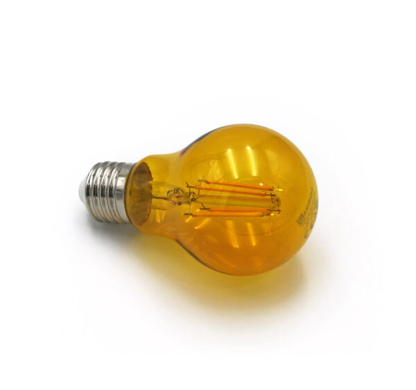 LED Λάμπα COG Αχλάδι Ε27 6W 230V Πορτοκαλί