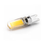 LED Λάμπα COB Κεραμικη G9 2.5W Διαφανή Ντιμαριζόμενη Θερμό