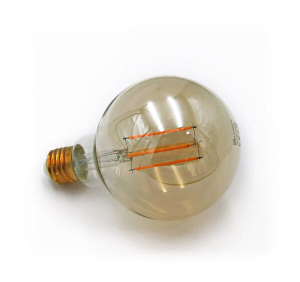 LED Λάμπα COG GLOBE Φ95 Ε27 6W 230V Μελί 2200K