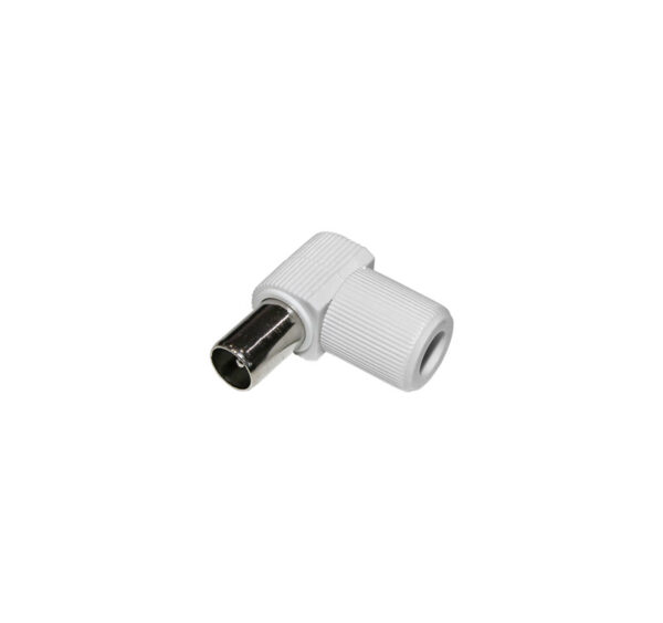 Φις Τηλεορασης Γωνία Αρσενικό Λευκό(COAXIAL)