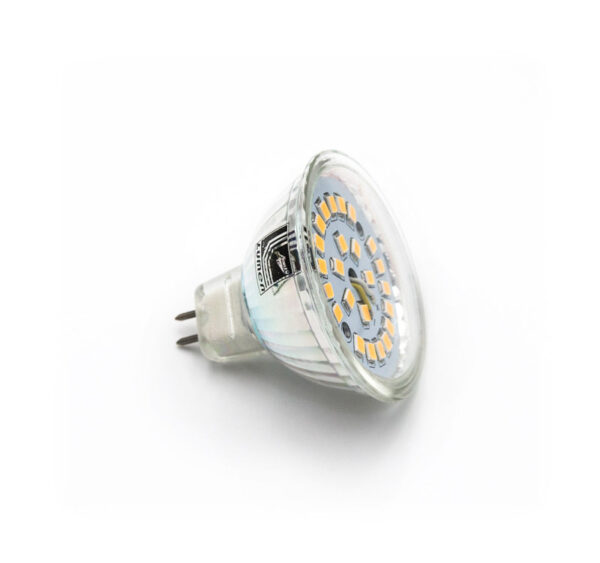 LED Λάμπα MR16 Γυάλινο 5W 12VAC/DC 105° Ντιμαριζόμενη Θερμό