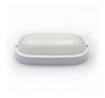 LED Απλίκα PC Οβάλ 205x105mm 12W 4000K IP54 ΛΕΥΚΗ
