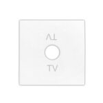 Πλακίδιο Πρίζας TV Λευκό
