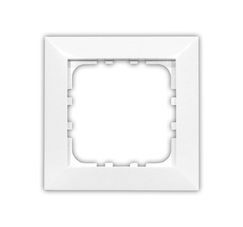 0 Πλαίσιο Μονό για Ντίμερ UNIVERSAL (15-10) Λευκό - Image 1