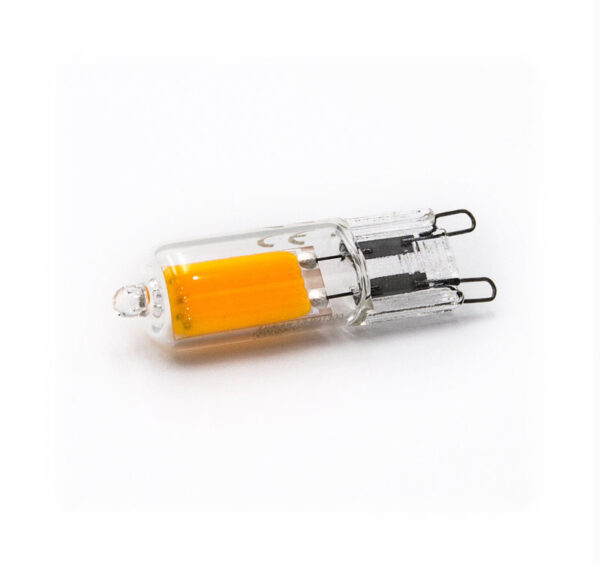 LED Λάμπα Γυάλινη COB G9 3W 230VAC Διαφανή Λευκό 4000Κ
