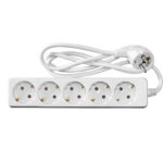 Πολύπριζο με Καλώδιο 3x1mm² 1.5μ 5 Σούκο Λευκό
