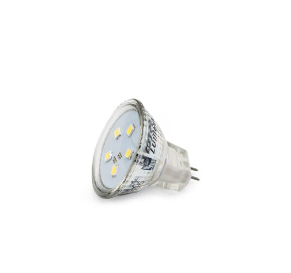 LED Λάμπα MR11 Γυάλινο 2W 12VAC/DC 105° Λευκό 4000Κ