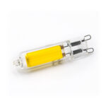 LED Λάμπα Γυάλινη COB G9 4W 230VAC Διαφανή Θερμό 2700Κ