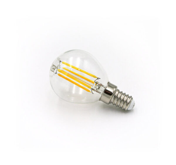 LED Λάμπα COG Σφαιρικό Διάφανο Ε14 7W 230V Θερμό 2800K