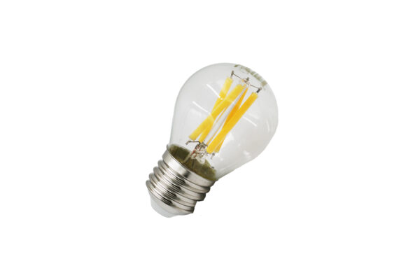 LED Λάμπα COG Σφαιρικό Διάφανο Ε27 7W 230V Θερμό 2800K