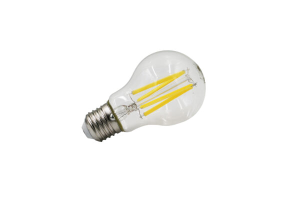 LED Λάμπα COG Αχλάδι Διάφανο Ε27 12W 230V Θερμό 2800K