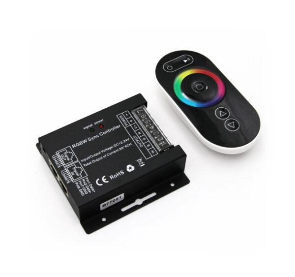 Μηχανισμός με Τηλεχ/Ριο+CONTR. RGB+W 4*8A 12VDC/384W 24VDC/768W