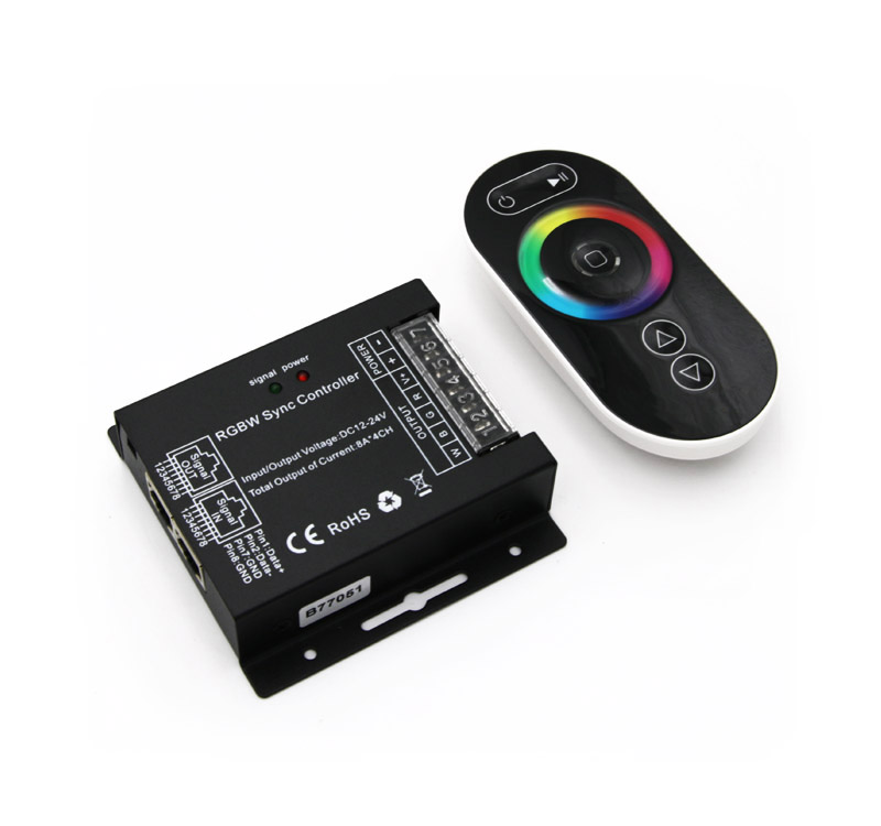 0 Μηχανισμός με Τηλεχ/Ριο+CONTR. RGB+W 4*8A 12VDC/384W 24VDC/768W - Image 1