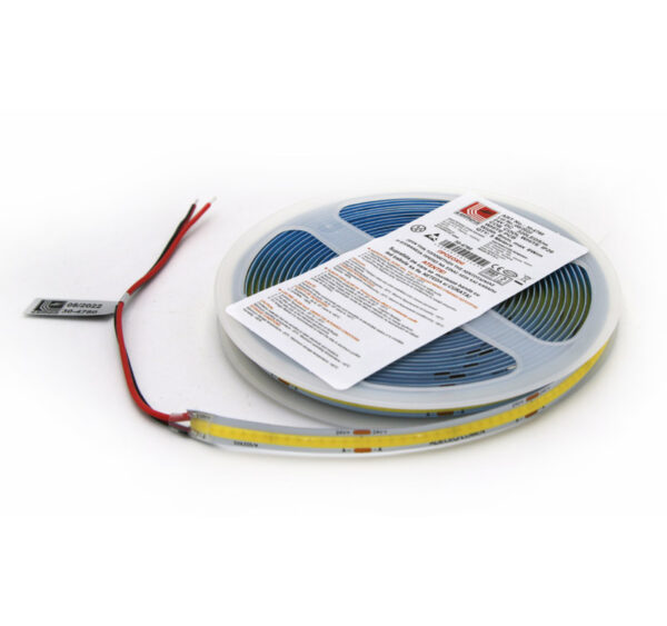Ταινία COB LED 5m 24VDC 11W/m 480LED/m 3000K Θερμό IP20