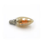 LED Λάμπα COG Κεράκι Ε14 4W 230V Μελί 2200K