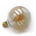 LED Λάμπα COG GLOBE Φ125 Ε27 8W Ντιμαριζόμενη Μελί 2200K