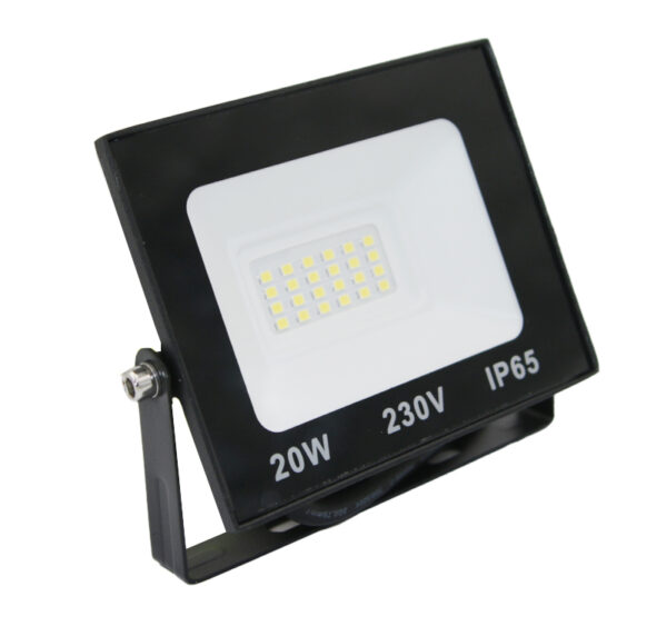 Προβολέας LED 20W 230V 6200K IP65 Μαύρος