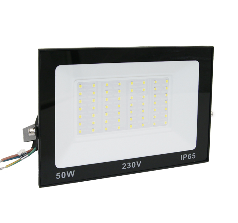 0 Προβολέας LED 50W 230V 6200K IP65 Μαύρος - Image 1