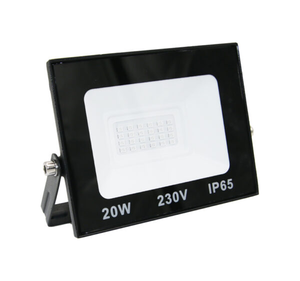 Προβολέας LED 20W 230V Μπλε IP65 Μαύρος
