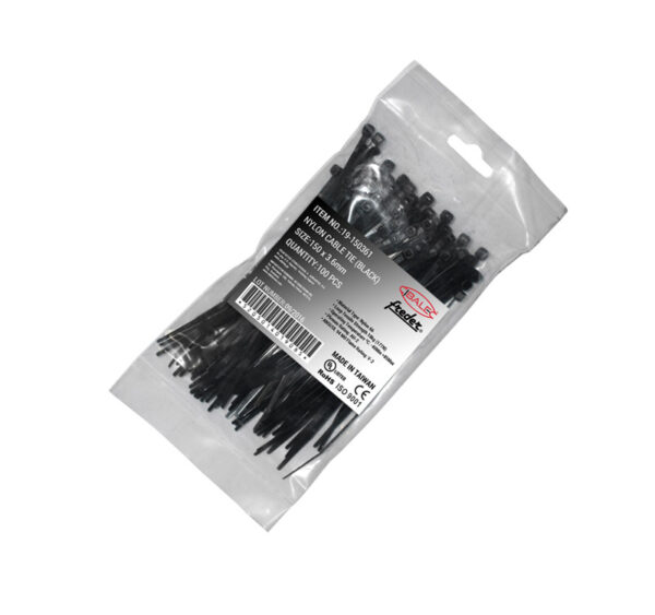 Δεματικά Νάυλον 150 x 3.6 mm ΜΑΥΡA