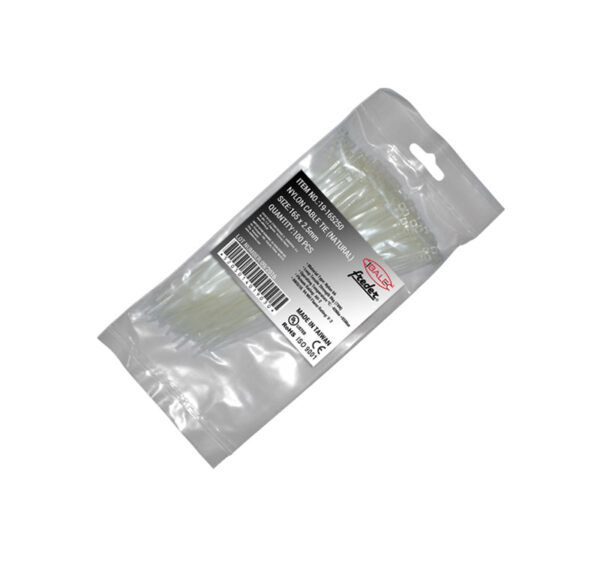 Δεματικά Νάυλον 165 x 2.5 mm ΛΕΥΚA
