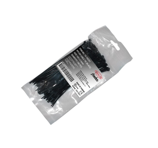 Δεματικά Νάυλον 165 x 2.5 mm ΜΑΥΡA