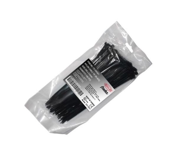 Δεματικά Νάυλον 200 x 3.6 mm ΜΑΥΡA